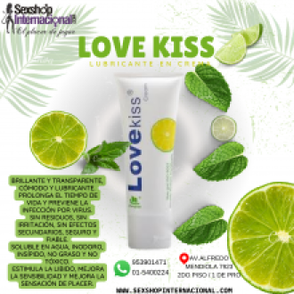 LUBRICANTE LOVE KISS CREAM LIMON